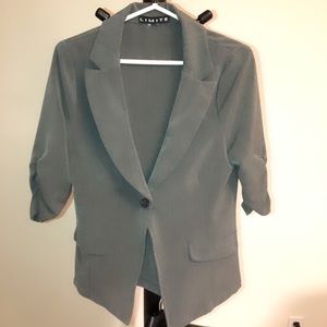 {3/$20} Gray crop blazer